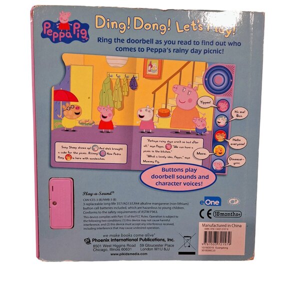 Peppa Pig Play-A-Sound Book and Peppa Pig Figure 2.5" - Picture 3 of 7